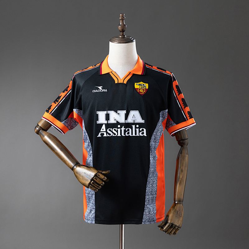 Camiseta retro de visitante de la Roma 98-99 (tallas S-XXL)